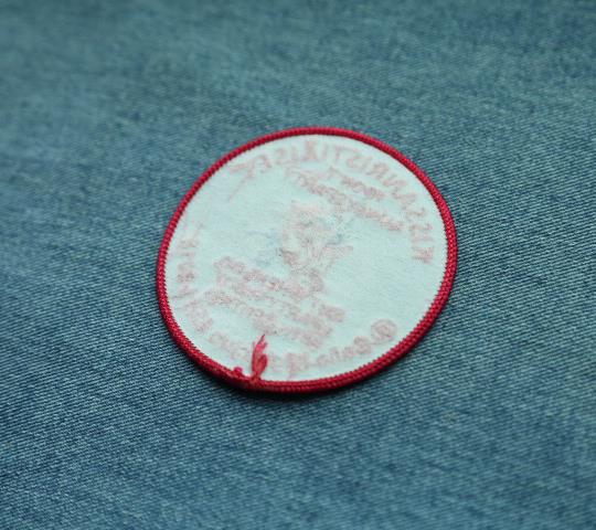 custom letter patch in circle shape