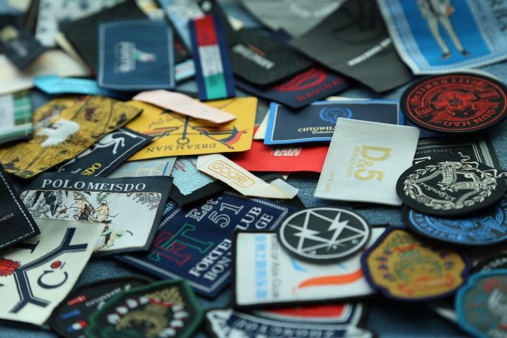 Custom high quality woven patches woven tags woven badge for clothing
