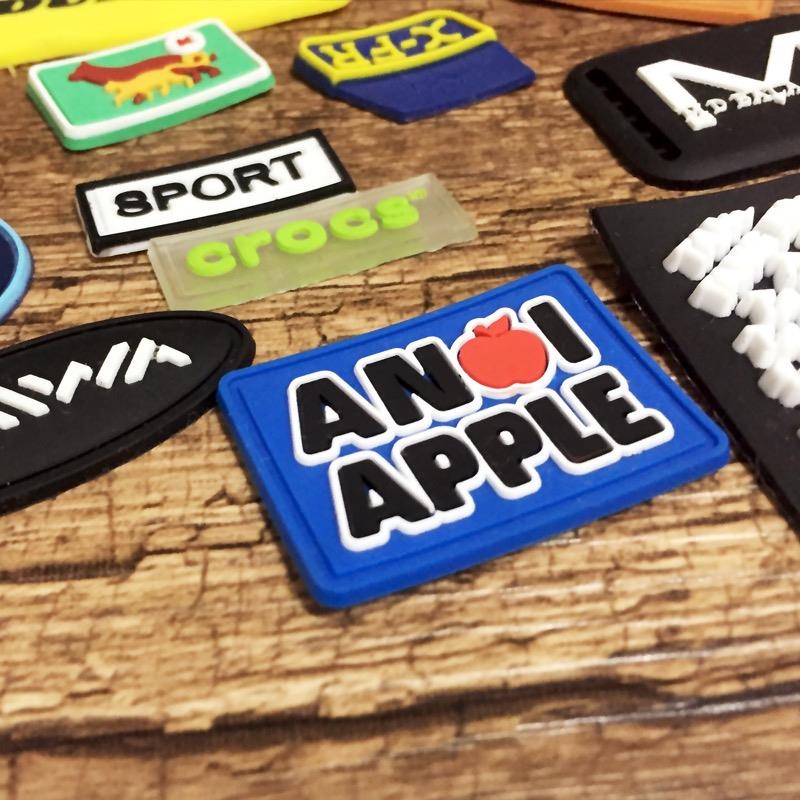 Embossed Logo PVC Rubber Badge
