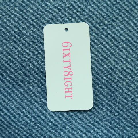 Underwear garment tag samples Sleepwear China hang tag