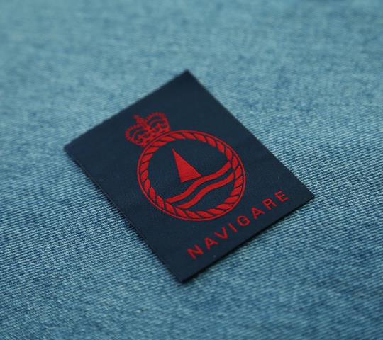 Hot Cut Taffeta Woven Label