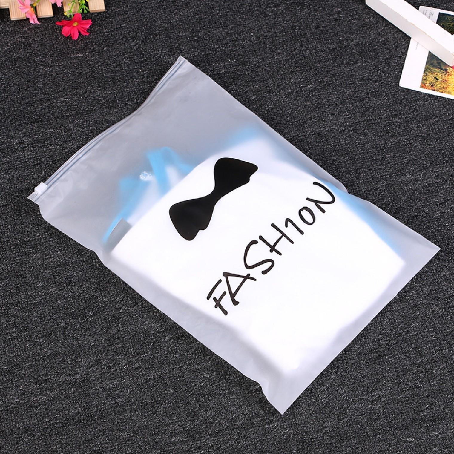 Promotional Frosted Garment Zipper Bag