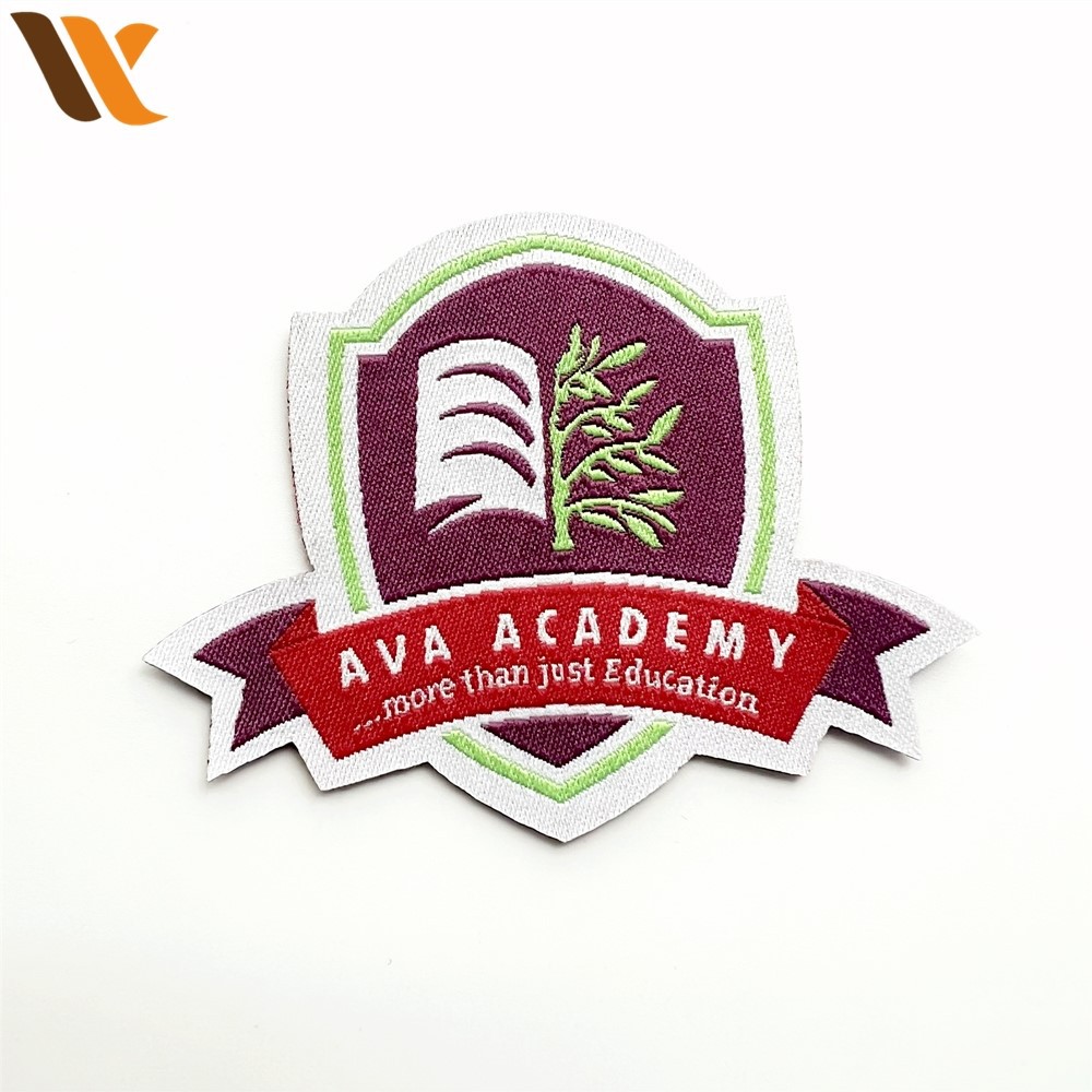 Custom School Woven Patches with Glue Back 2