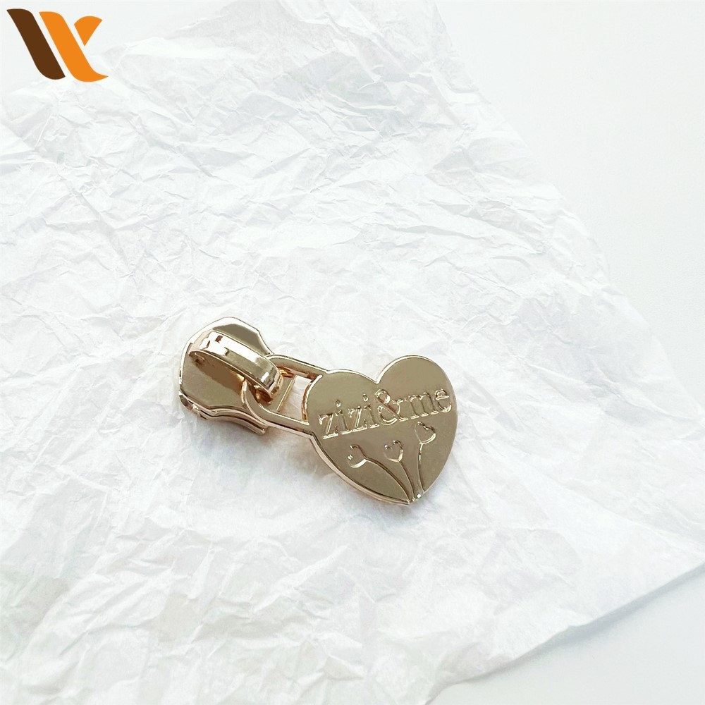 Custom Heart Shaped Zipper Pull Tabs 2