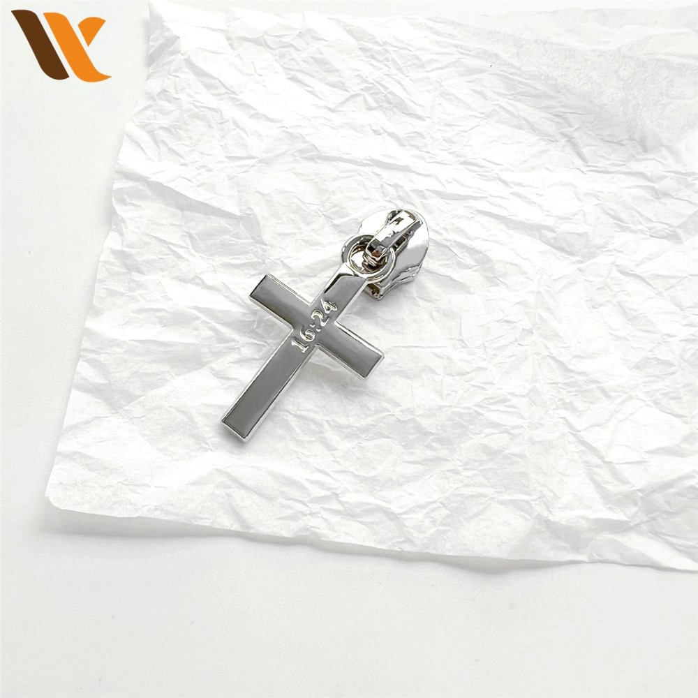 Custom Cross Shaped Zipper Puller 3
